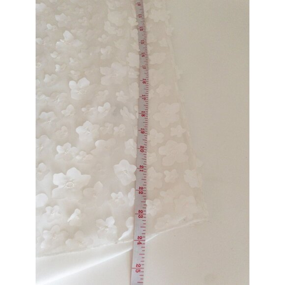 Anthropologie Eva Franco Floral Appliqué Swing Halter Neck White Sleeveless Mini - Picture 12 of 16